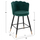 Stol velvet + metal 50×50×90 cm (HM8736.03), gjelbër