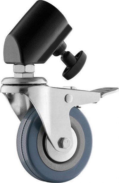 Rrota për trekëmbësh Jinbei JB11-036, set me 3 rrota, adapter për stativ, ngjyrë e zezë