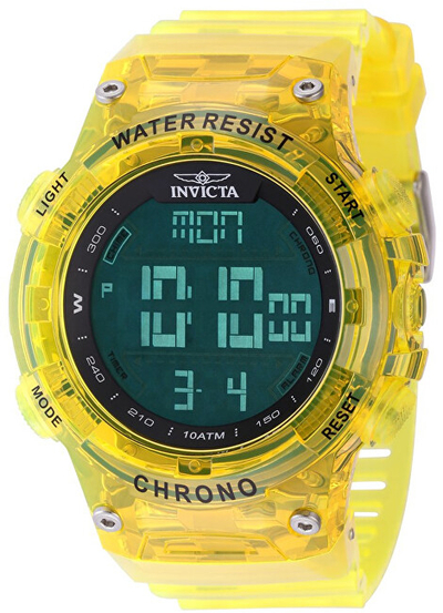 Orë për meshkuj Invicta Racing Digital 49044, e verdhë