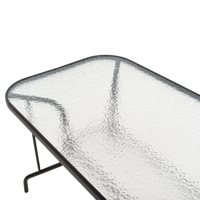 Tavolinë e jashtme Adam 120×70×70 Hcm (HM5679.03), zezë