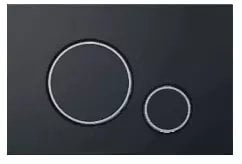 Buton shkarkimi WC Aquafrom Optima Circle M778, mat, krom