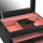 Kuti për stoli Friedrich Lederwaren Mandala 20128-2, e kuqe/zezë
