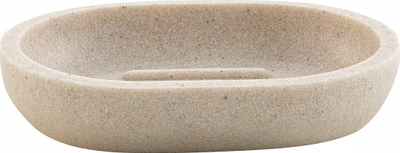 Mbajtëse sapuni Douceur d'Intérieur SOAP, polyresin, ngjyrë rëre