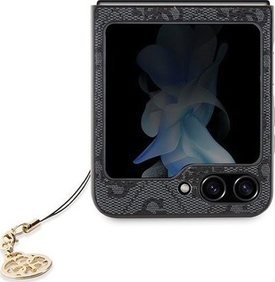 Kapak telefoni Guess për Samsung Galaxy Z Flip 5 4G Charm, gri