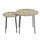 Set tavolina për kafe 2-pjesësh Cupper Φ55x45Hcm (HM9878.01), zezë
