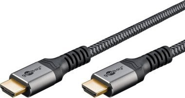 Kabllo HDMI Pro 2.1 me mbështjellje, 3m, 8K, e zezë