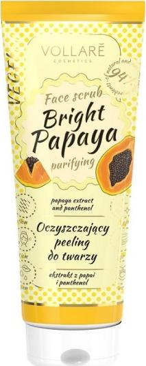 Pastrues për fytyrë Vollare Bright Papaya, 100ml