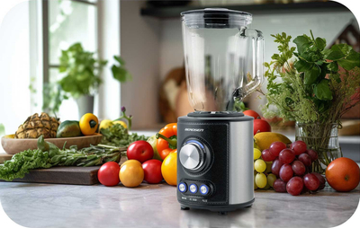 Blender gotë Berdsen BD-751, 800W, enë qelqi 1.5L, i argjendtë