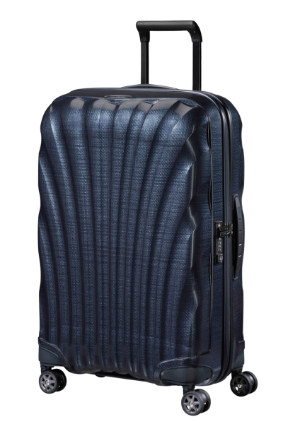 Valixhe Hard Me 4 Rrota Samsonite C-Lite 69/25 Ngjyrë Netë Blu