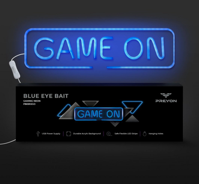 PREYON Neon Gaming LED Ѕидна Светилка, Blue