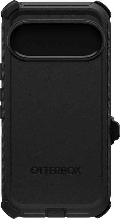 Mbulesë telefoni OtterBox Defender Google Pixel 9 Pro, mbrojtje e fortë, me klips brezi, ngjyrë e zezë