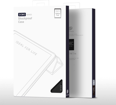 Këllëf tablet Dux Ducis Domo për Oppo Pad 11, me mbajtëse, Smart Sleep, i zi