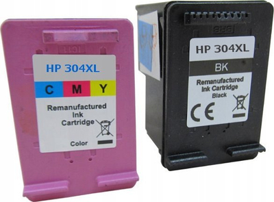 Kartutë boje Peach 304XL, set e zezë dhe CMY, kompatibile me HP