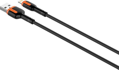 Kabllo USB Lightning LDNIO LS532, 2m, 2.4A, e zezë