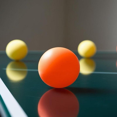 Topa pingpongu Enero, 40mm, set me 6 copë, portokalli