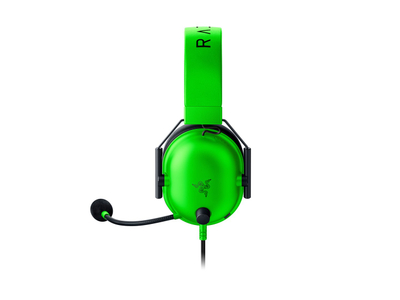 Гејминг слушалки Razer BlackShark V2 X, со кабел, зелено-црни