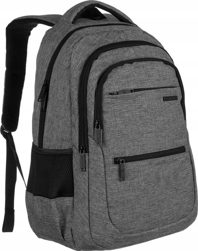 Çantë shpine për laptop David Jones Spacious Fabric, 15", tekstil, gri