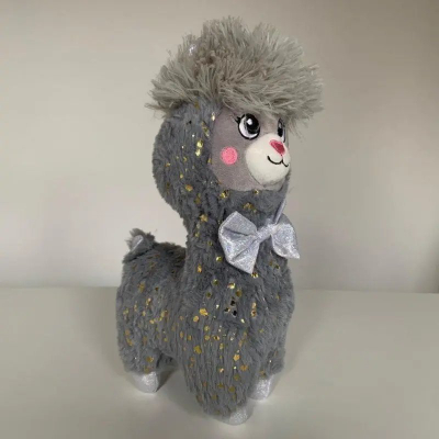 Lodër pelushi INNOGIO Alpaca Soft, 30 cm, gri