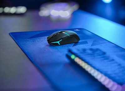 Maus lojrash Corsair CH-931B011-EU, 26000 DPI, Wireless + Bluetooth, i zi