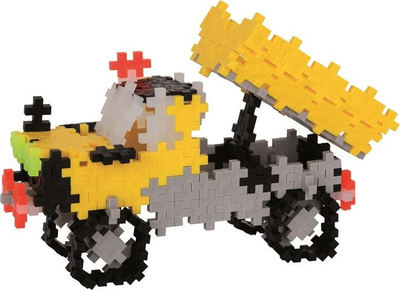 Lodër ndërtimi Plus Plus Mini Basic Construction, 220 copa, set 3 në 1, shumëngjyrësh