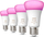 Set llamba të mençme Philips Hue E27, 6.5W, RGBW Bluetooth, 4 copë