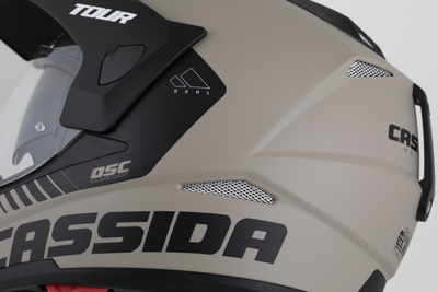 Helmetë moto Cassida Tour 2.0 Dual, ECE 22.06, Pinlock Ready, bezhë e zezë mat