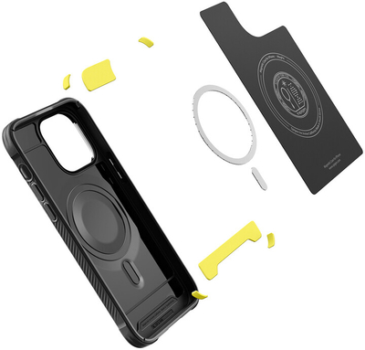 Mbrojtëse të pasme Spigen Rugged Armor MagSafe për Apple iPhone 14 Pro, e zezë