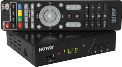 Telekomandë TV Wiwa H.265 Pro DVB-T2. USB 2.0, 576p, 720p, 1080i, 1080p, DVB-T, DVB-T2