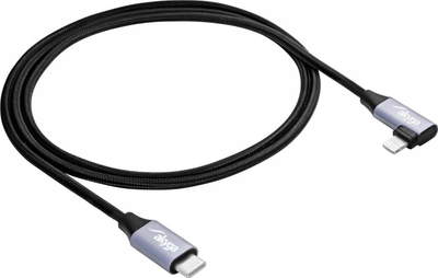 Kabllo karikimi Akyga AK-USB-56, USB C në Lightning, 1 m, e zezë