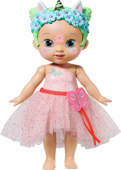 Kukull Baby Born Storybook Princeshë Una, 18 cm, me unikorn e drita, rozë