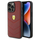 Kllëf telefoni Ferrari me lëkurë me qepje për iPhone 15 Pro Max, 6.7", lëkurë, i kuq