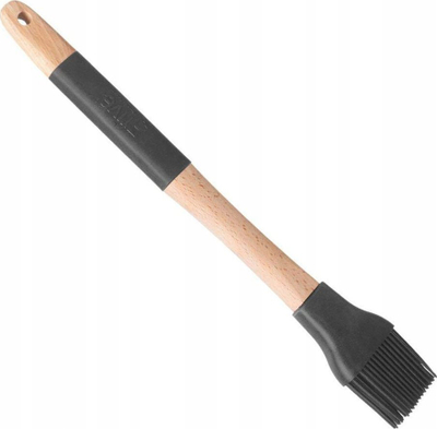 Furçë kuzhine druri me silikon, 32.5cm, 7cm, e zezë