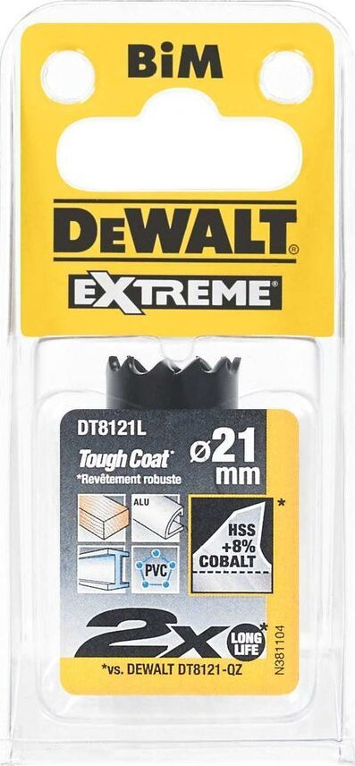 Sharrë rrethore DeWalt DT8121L-QZ, diametër 21 mm, për metal, e zezë