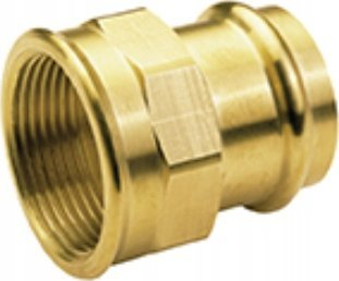 Bashkues shtypës bronzi Valtec, Ø22 mm, dalje femër 1"