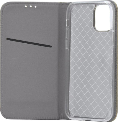 Këllëf-libër OEM Smart Case për iPhone 7 8 SE, me xhep karte, ngjyrë gold
