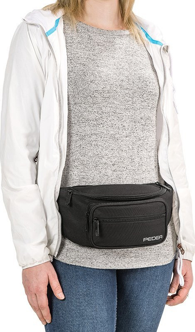 Çantë mesi PEDEA Belt Bag Trend L, rrip që çohet e ulet, material i fortë, e zezë