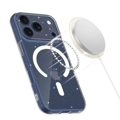 Mbrojtse telefoni Tech-Protect FlexAir MagSafe, për iPhone 17 Pro, TPU, transparente me shkëlqim