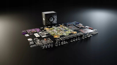 Lojë tavoline Ludus Magnus Black Rose Wars Rebirth, strategjike, 1–4 lojtarë, e zezë
