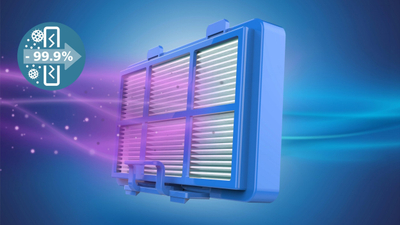 Fshesë me korrent cilindrike Philips 6000 Series XD6122/12, 900W, qese 4L, filtër HEPA, TriActive+ LED, blu