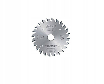 Disk sharrë Freud trapezoidal scoring 80mm, 20mm, 12 dhëmbë, për pllaka druri