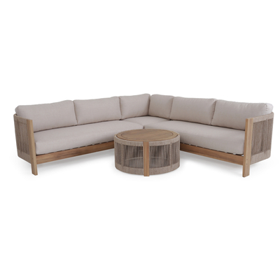 Set këndor kopshti ODYSSEY HM6249, dru akacie, 244x244 cm, bezhë