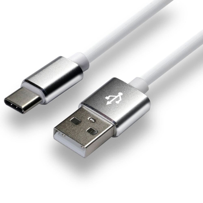 Kabllo USB EverActive CBS-1CW, USB-A me USB-C, 1 m, e bardhë
