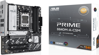 Pllakë amë ASUS PRIME B840M-A-CSM, Socket AM5, DDR5, Micro ATX
