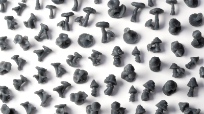 Set dekorativ GamersGrass Basing Bits Forest Mushrooms, mbi 100 kërpudha resine, për baza miniaturash, shumëngjyrëshe