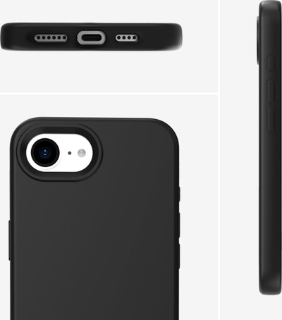 Kapak telefoni 4smarts Silicone Case Cupertino për iPhone SE 4th Gen, silikon, transparent