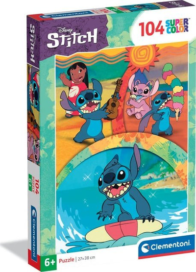 Puzzle Clementoni Disney Stitch, 104 pjesë, për fëmijë 6–8 vjeç, shumëngjyrësh