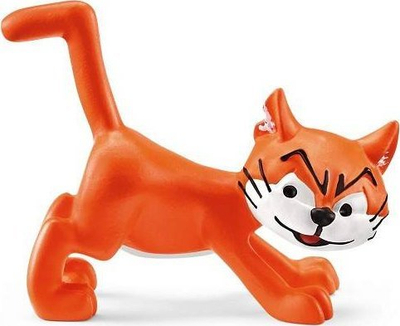 Figurinë lodër Schleich 20826 Azrael Smurfs, plastike, për kalamaj 3+, portokalli