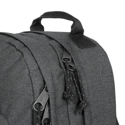 Çantë shpine Eastpak Morius, 100% poliester, ndarje për laptop, e zezë