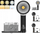 Dritë dore LED Lensgo Retro 40W, COB, 2700K 7000K, e zezë