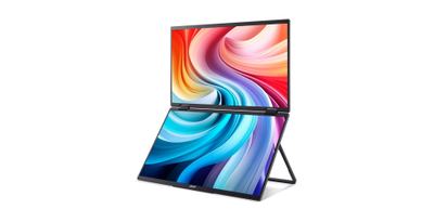 Пренослив монитор Acer PD3 PD163Q, 15.6\" FHD, два екрани, црн
